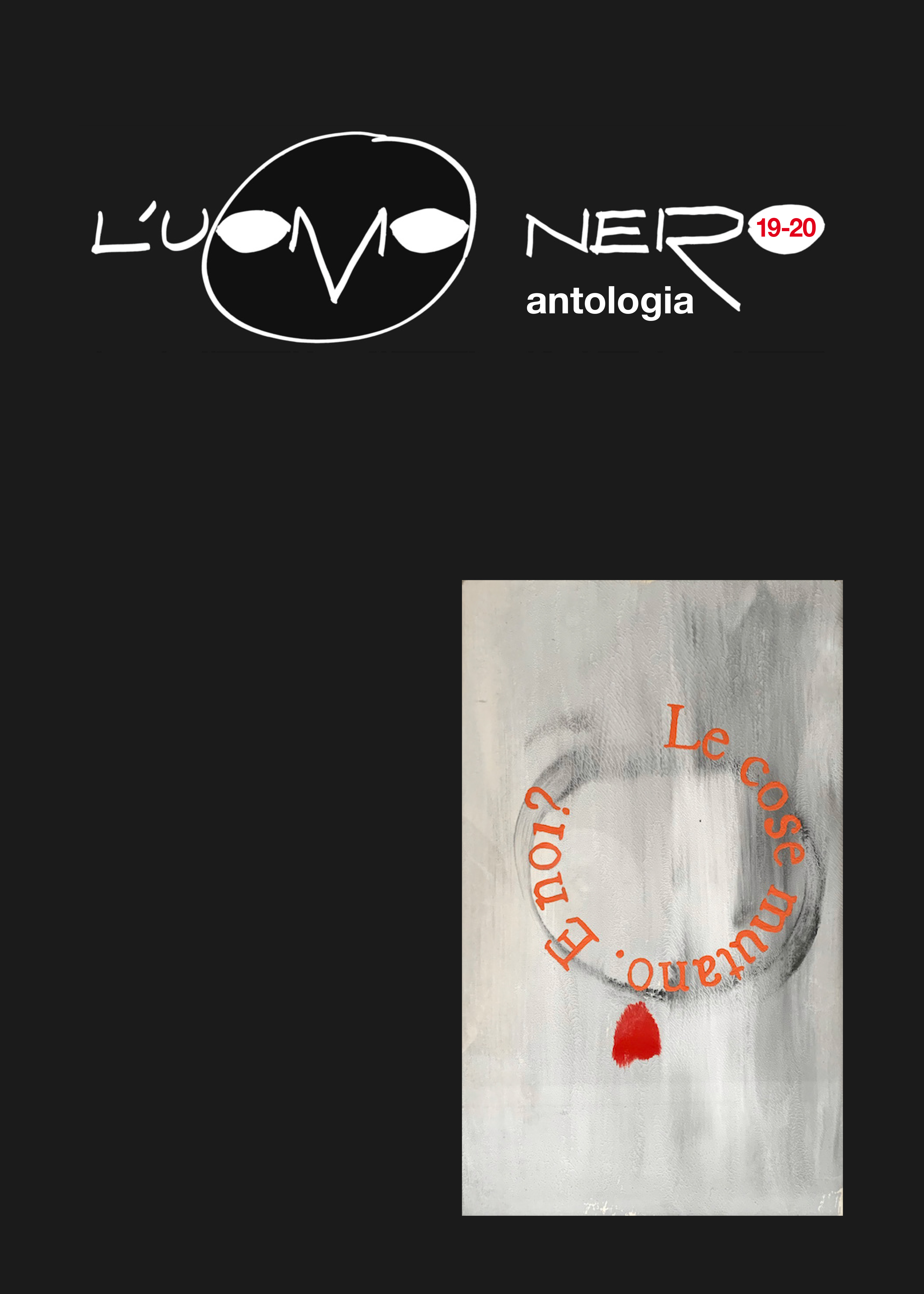 copertina "L'uomo nero" XIX (19-20)