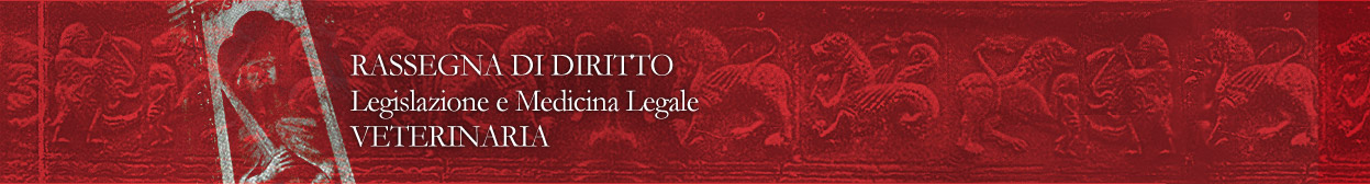 Logo Rassegna di Diritto, Legislazione e Medicina Legale Veterinaria