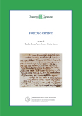 In copertina: Livorno, Biblioteca Labronica “F.D. Guerrazzi”, Fondo Foscolo, vol. XXVIII, c. 140r