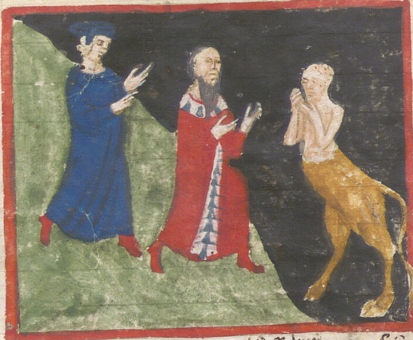 Dante, Virgilio e il Minotauro